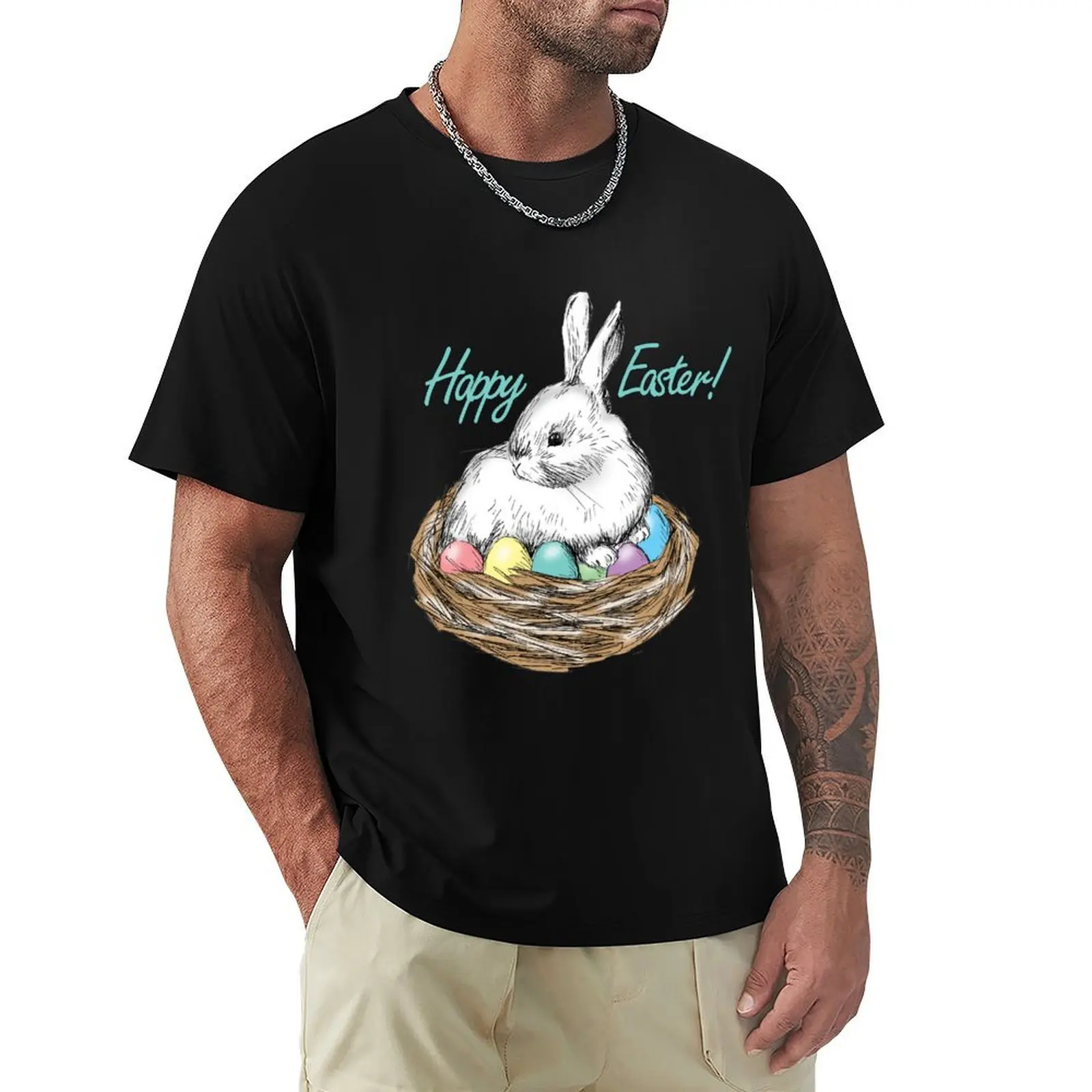 

Easter Bunny T-Shirt Anime t-shirt oversizeds luxury t-shirt mens designer t shirt
