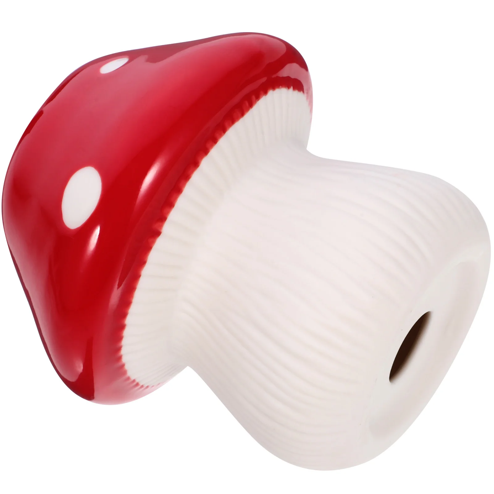 

Artistic Ceramic Mushroom Holder Decorative Desktop Display Stand for Home Room Decoration Candlestick