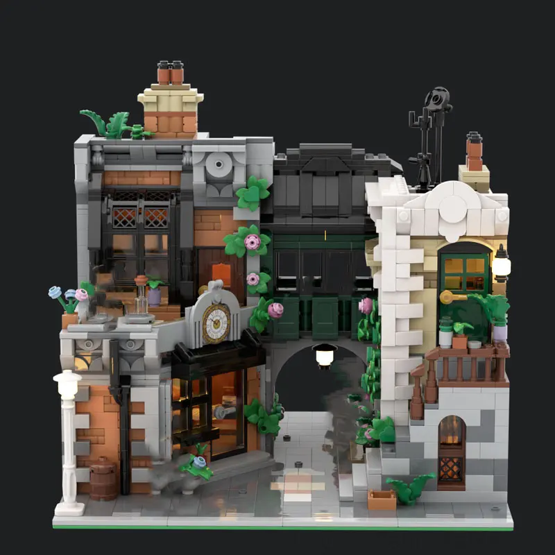 

Spot MOC-212483 2210 шт., современная архитектура, сделай сам, сборка мелких частиц, строительные блоки, образовательная модель игрушки, подарочный набор, украшения