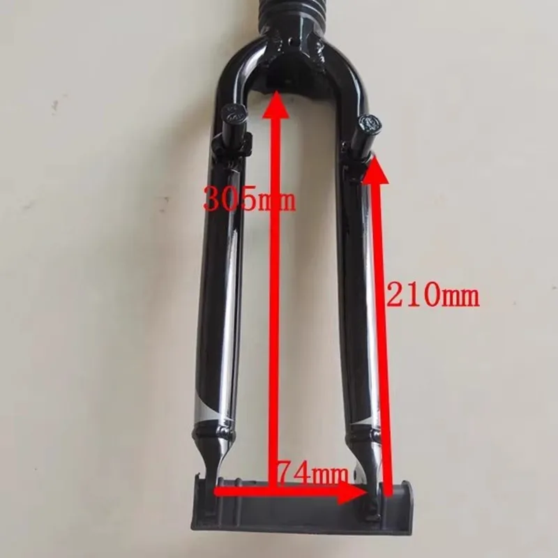 

22-Inch Folding Bicycle Aluminum Alloy Middle Tube Shock Absorber Front Fork 74Mm Open Gear V-Brake