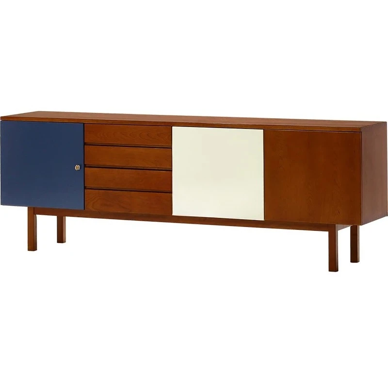 

Nordic classic design//color matching solid wood drawer side cabinet TV cabinet