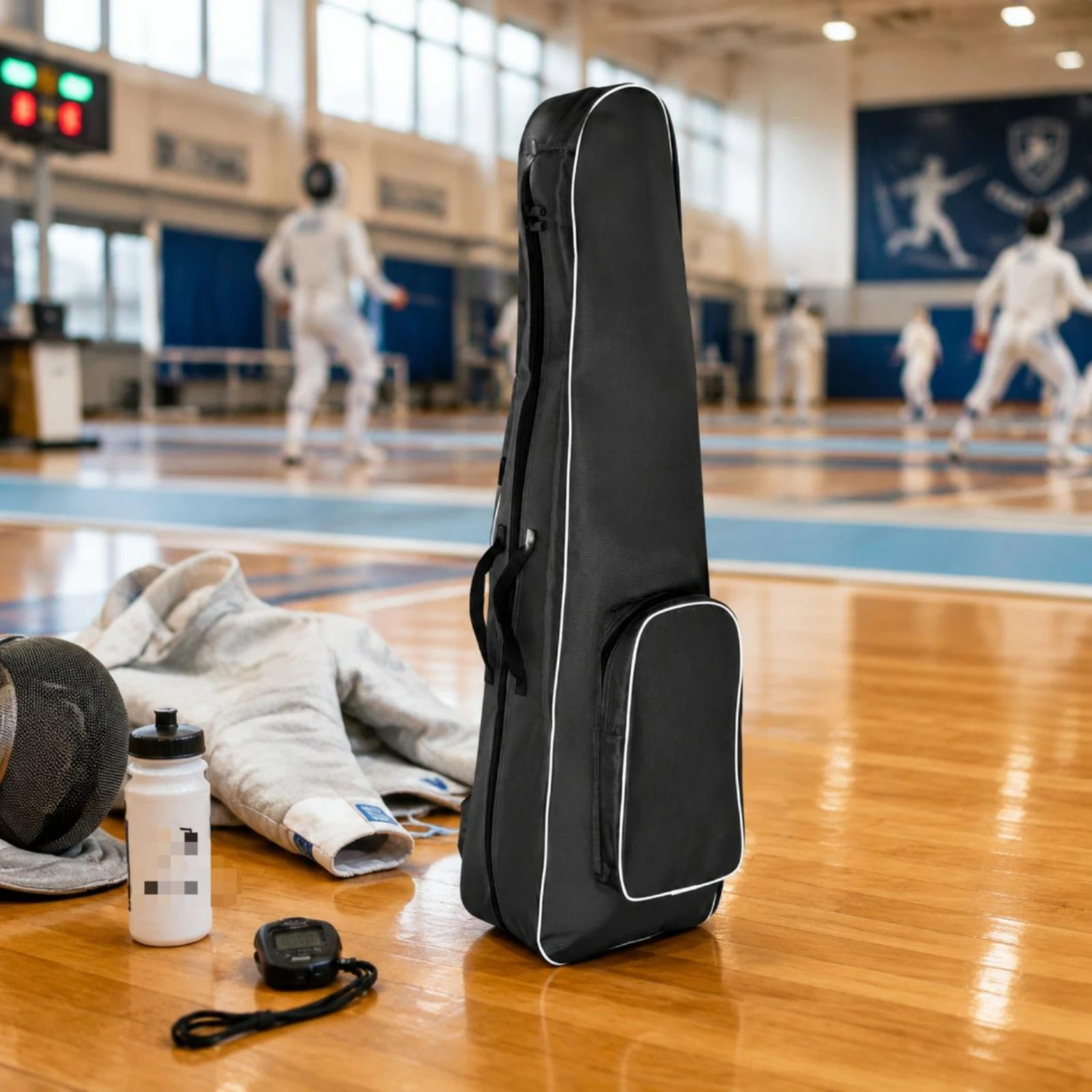 Double Layer Fencing Bag A Shape Fencing Equipment Bag Spacious Heavy-Duty Zipper for Youth