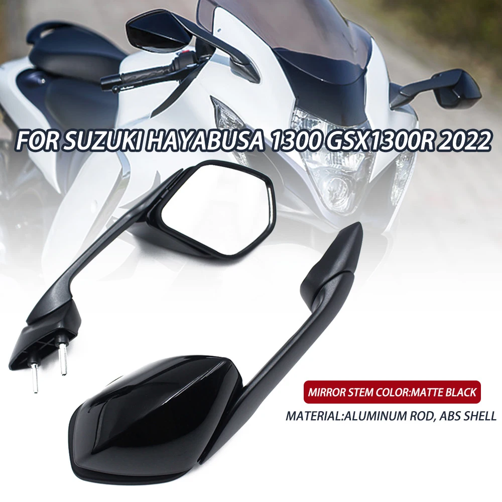 Motorcycle Rear View Side Mirrors For Suzuki Hayabusa GSXR1300 GSX1300R 1300R 2022 2023 2024 Rearview Mirror