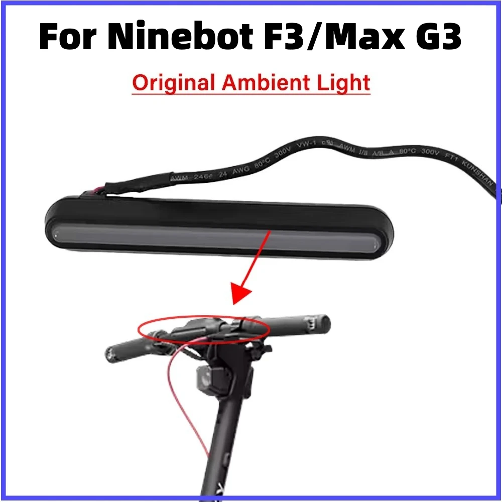 Original F3 Max3 Umgebungslicht für Segway Ninebot MAX G3 F3 F2Pro Elektroroller Tagfahrlicht LED-Lampe Zubehör Teile