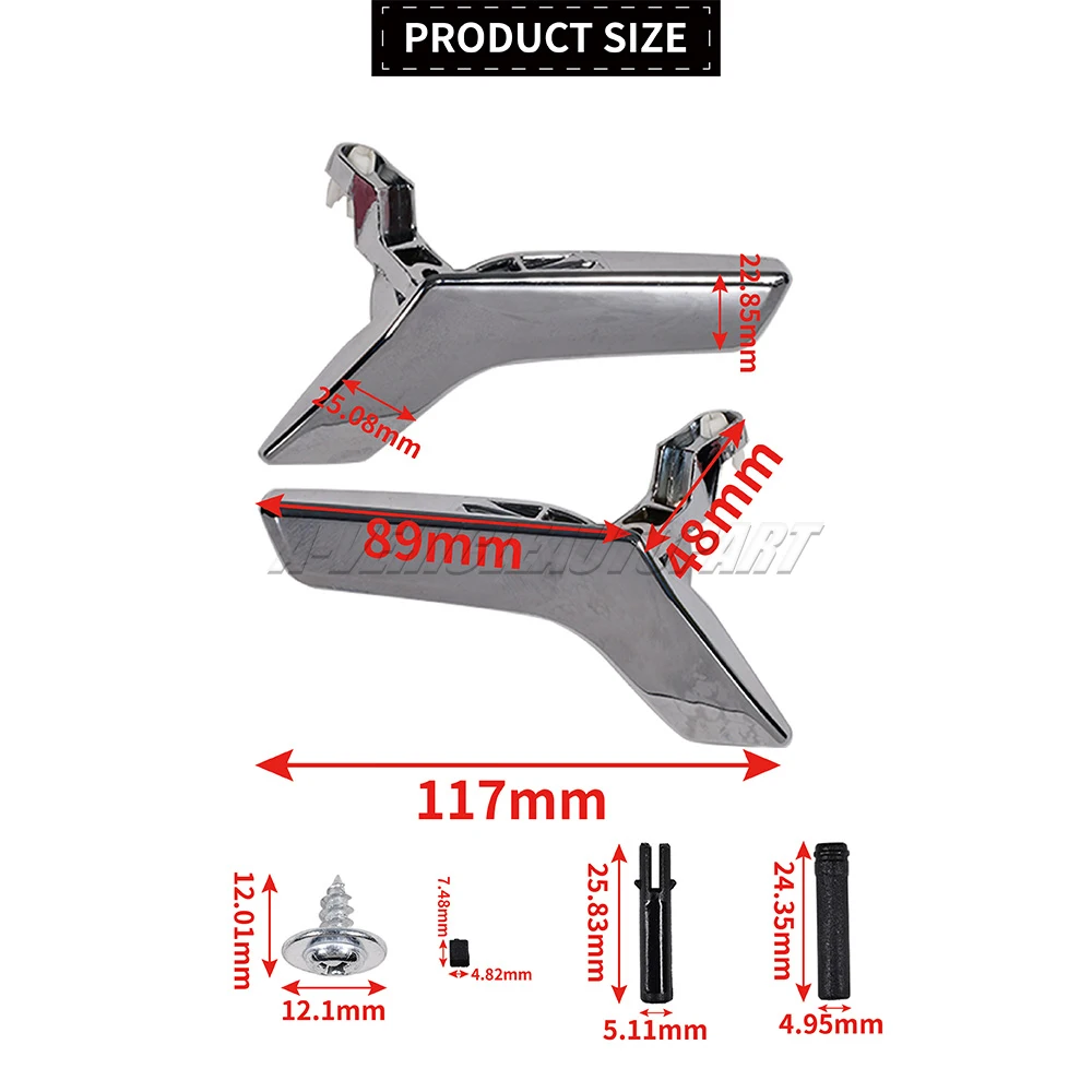 2Pcs Left & Right Inside Door Handle Repair Kit 2047202271 For Mercedes-Benz W204 C250 C300 C350 2047201171