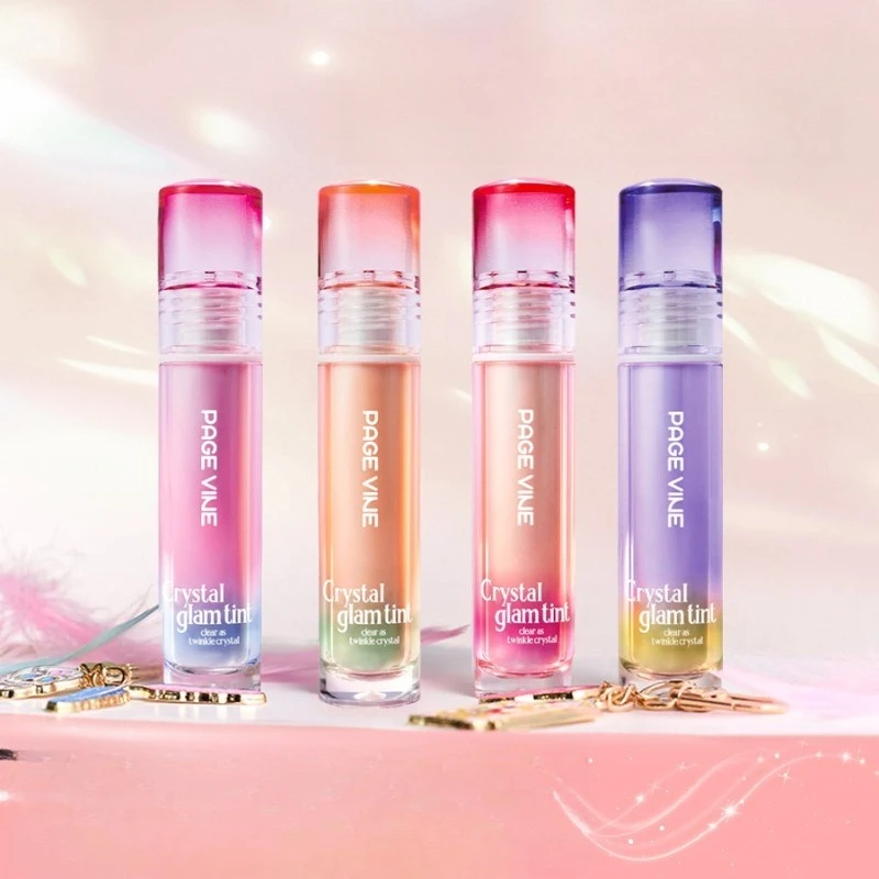 Olejek do ust z efektem lustra, nawilżający błyszczyk do ust, błyszcząca pomadka, tint do ust Pure Desire, nieklejący się