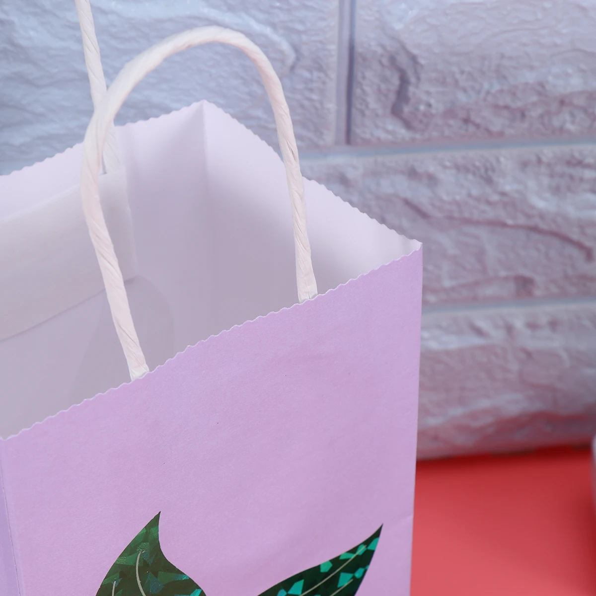 

12pcs Gift Bags Candy Bags Square Bottom Twisted Handle Paper for Birthday Party Kids Cartoon Little Mermaid