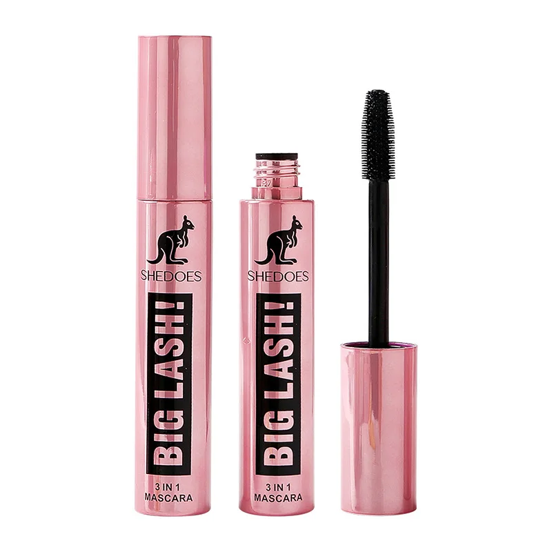 InjFiber-Mascara étanche à séchage rapide, brosse ultra-fine, allonge les cils, maquillage cosmétique, brun, noir, 256