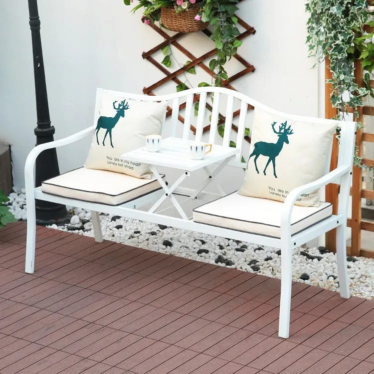 

Customizable Balcony Small Table and Chair Three-Piece Set Casual Lifting Coffee Table Table and Chair Combination Villa