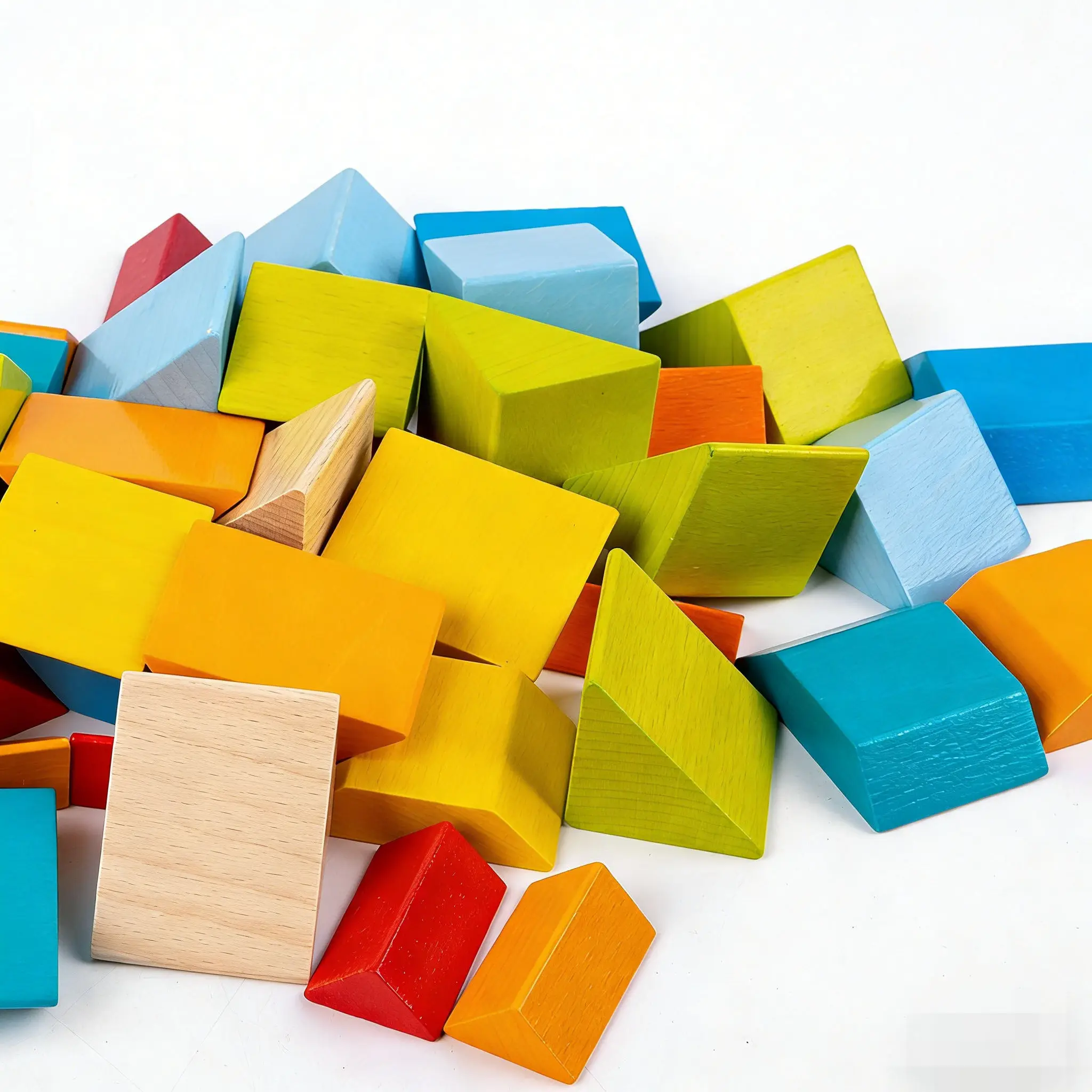 3D 공간 논리 나무 퍼즐 - 48개 창의적 블록 어린이 두뇌 훈련 장난감 모양 맞추기 몬테소리 게임 3세 이상