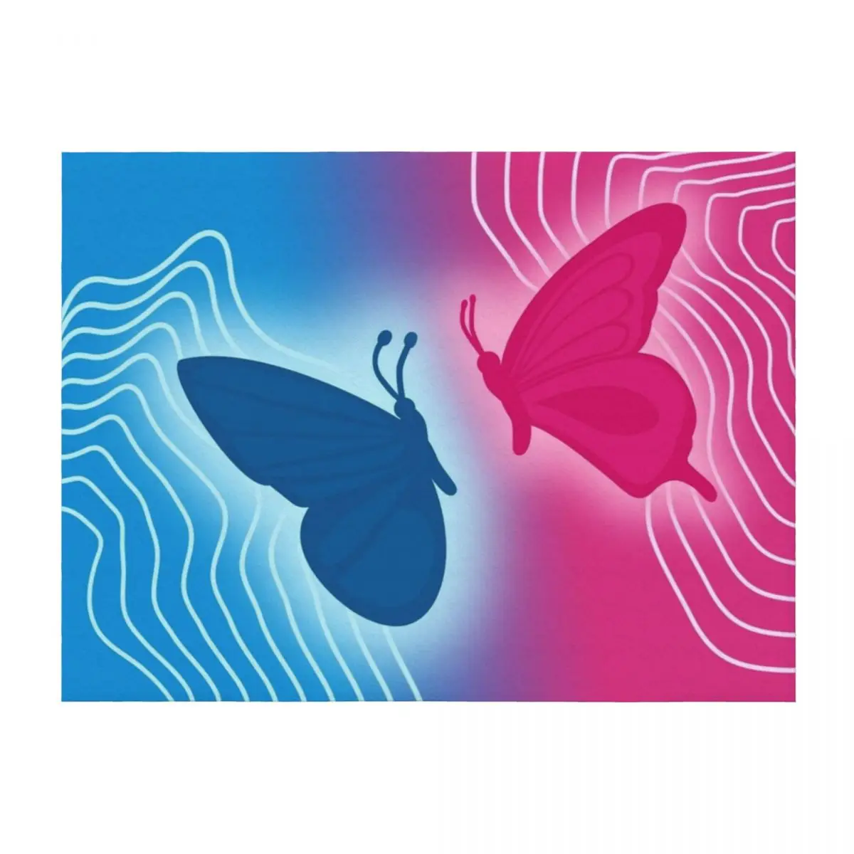 

Hades and Persephone Butterflies Throw Blanket Shaggy funny gift Single Loose Blankets