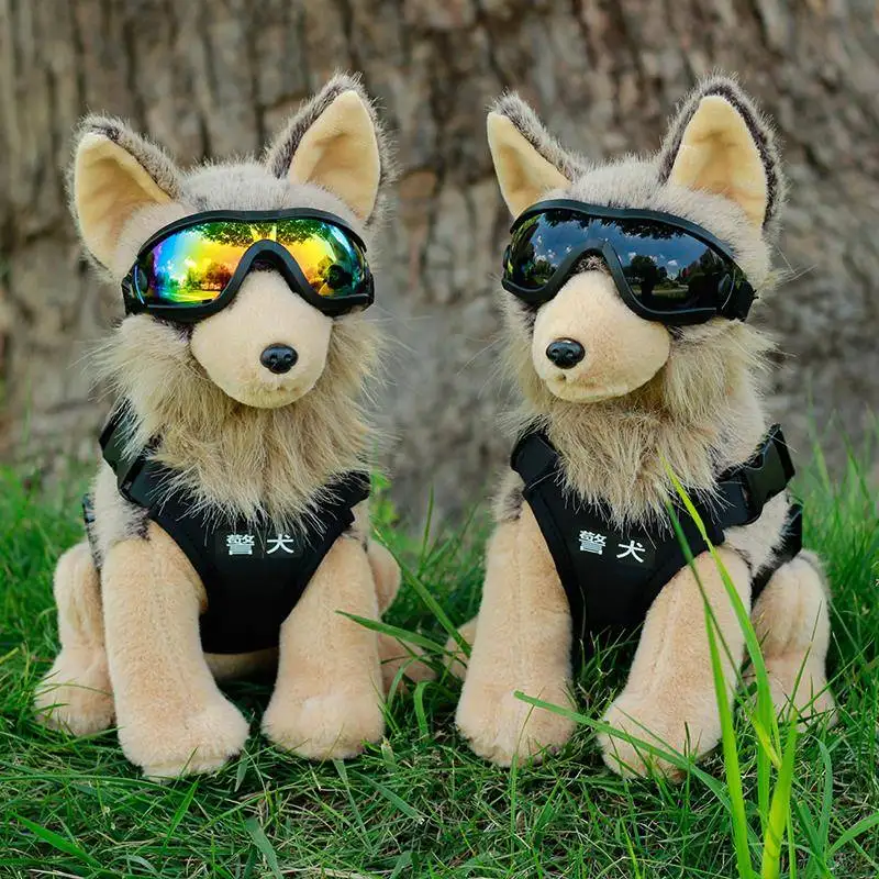 cute-plush-toy-police-dog-doll-search-and-rescue-dog-boy's-favorite-doll-gift-realistic-narcotics-detection-dog-stuffed-toy