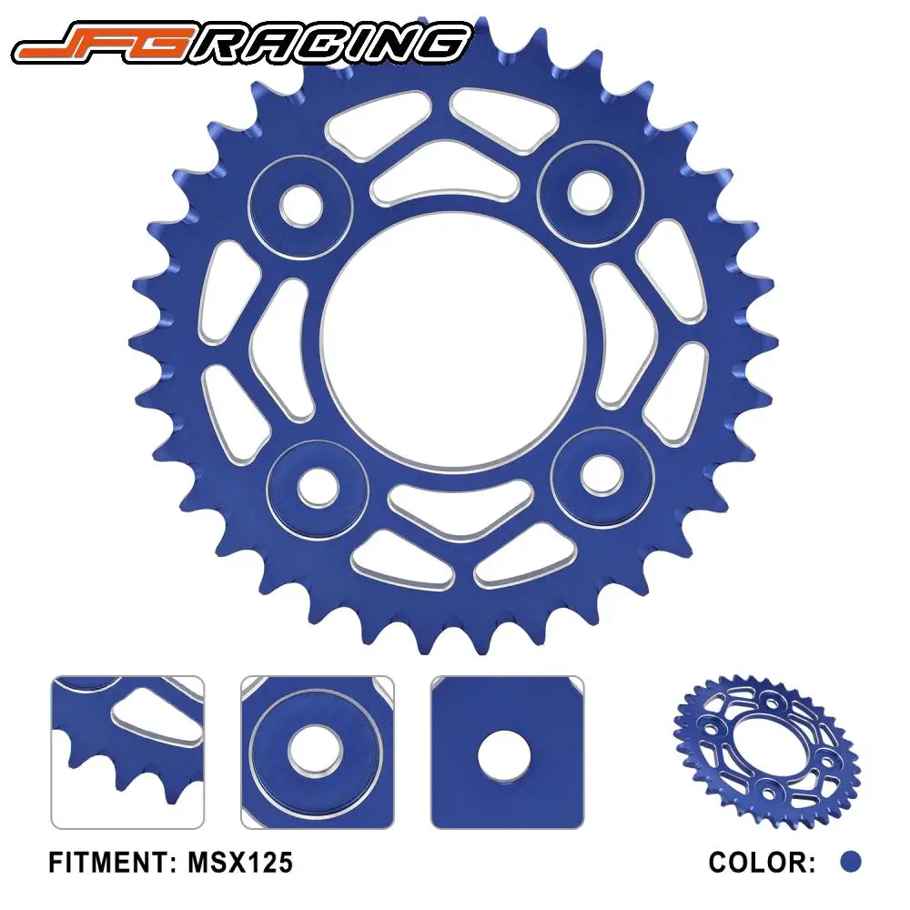 Chain Sprocket 420-34T CNC Aluminum Parts For HONDA MSX125 MSX 125 Motorcycles Accessories Moto Dirt Pit Bike Off-Road Vehicle