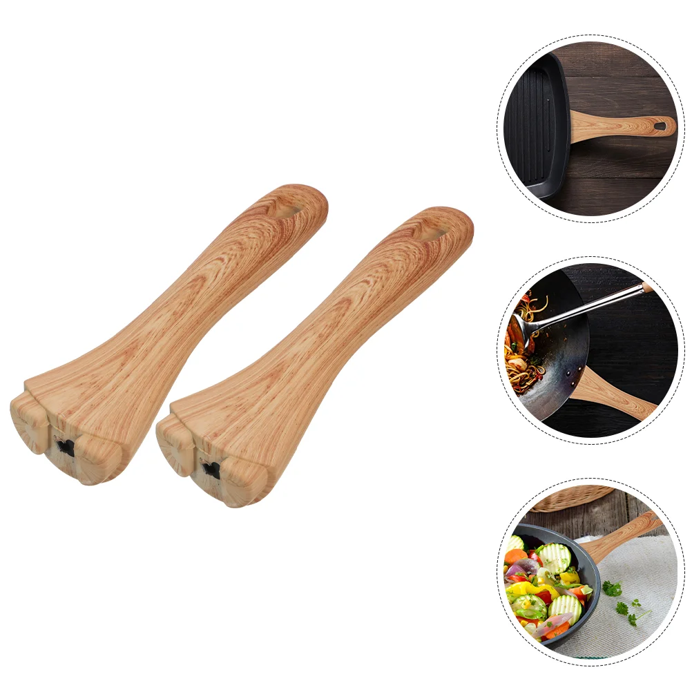 

2pcs Saucepan Handle Replacement Pot Handle Ergonomic Bakelite Grip Handle Cookware Accessory