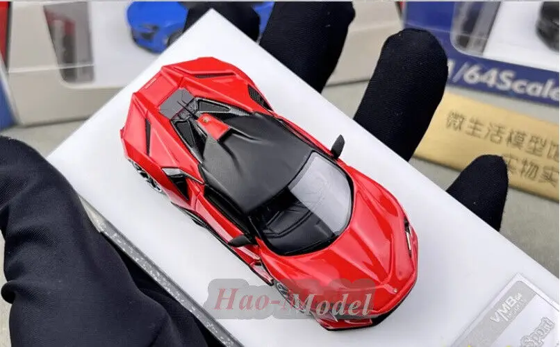 VMB 1/64 لـ FY Fenyr SuperSport المحدودة الراتنج نموذج سيارة دييكاست محاكاة لعبة الأولاد هدية عيد ميلاد هواية عرض مجموعة الأحمر