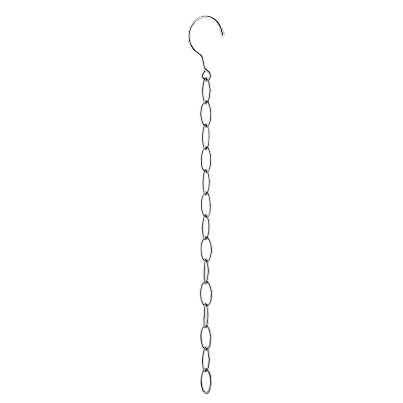 Stainless Steel Clothes Market Shop Display Hanging Chain Hooks With Ring Hanger 14 Hanging Hole Clothes Chain Holder Wardrobe