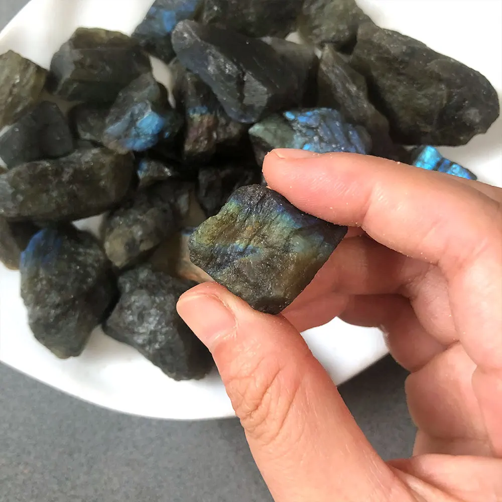 Natural Labradorite Raw Crystals Stones Flashy Rough Quartz Crystal Reiki Healing Energy Gemstone Minerals Home Decor Spiritual