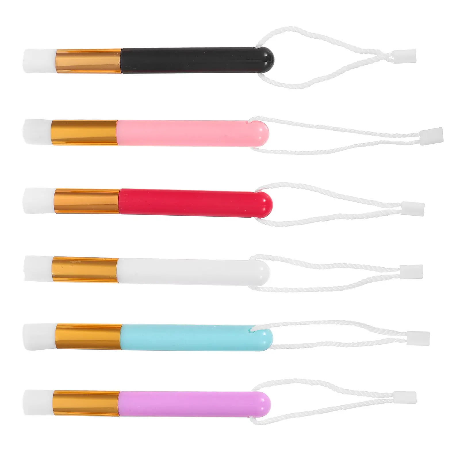 6 Pcs Paint Mixing Stirring Brush Blender Miniature Painting Background Ink Stirrer Blending Brushes for Crafts Card Making