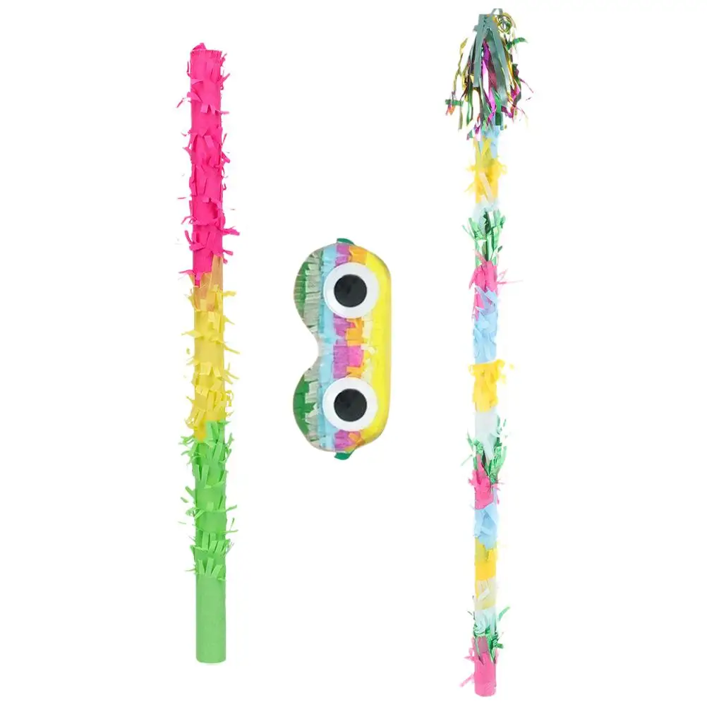 Juego de palos de piñata para decoración de fiesta de cumpleaños, juguete para niños, celebración de Festival, accesorio de actividad de juego divertido, 1 Juego