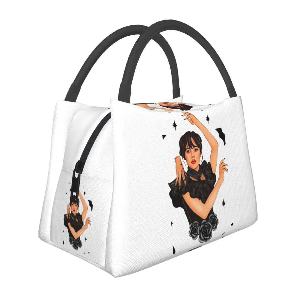 Wednesday Addams Dancing Dance Thermal Lunch Bags Insulated Bento Box  Lunch Tote Picnic Bags Thermal Bag for Woman Work