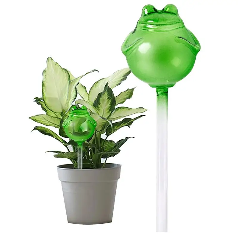 Plant Watering Globes Frog Type Automatic Flower Waterer Flower Slow Drip Watering System Self-Watering Spikes Indoor Automatic