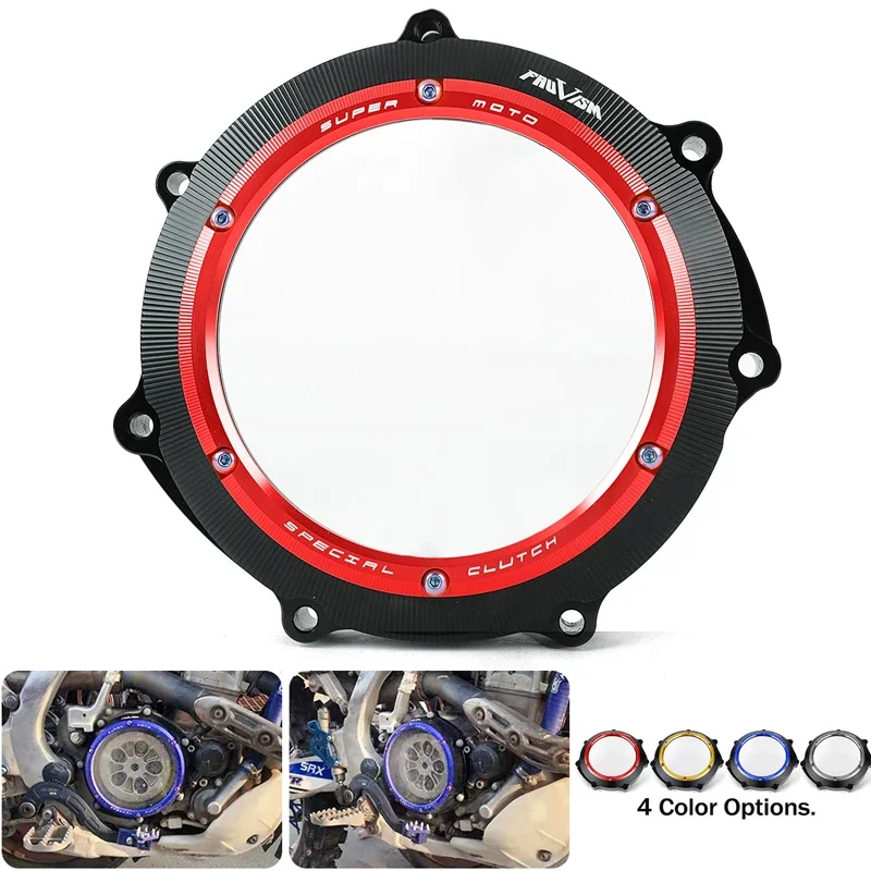 YZ WR 450F Clear Clutch Cover Protector For Yamaha YZ450F 2003-2009 WR450F 2003-2015