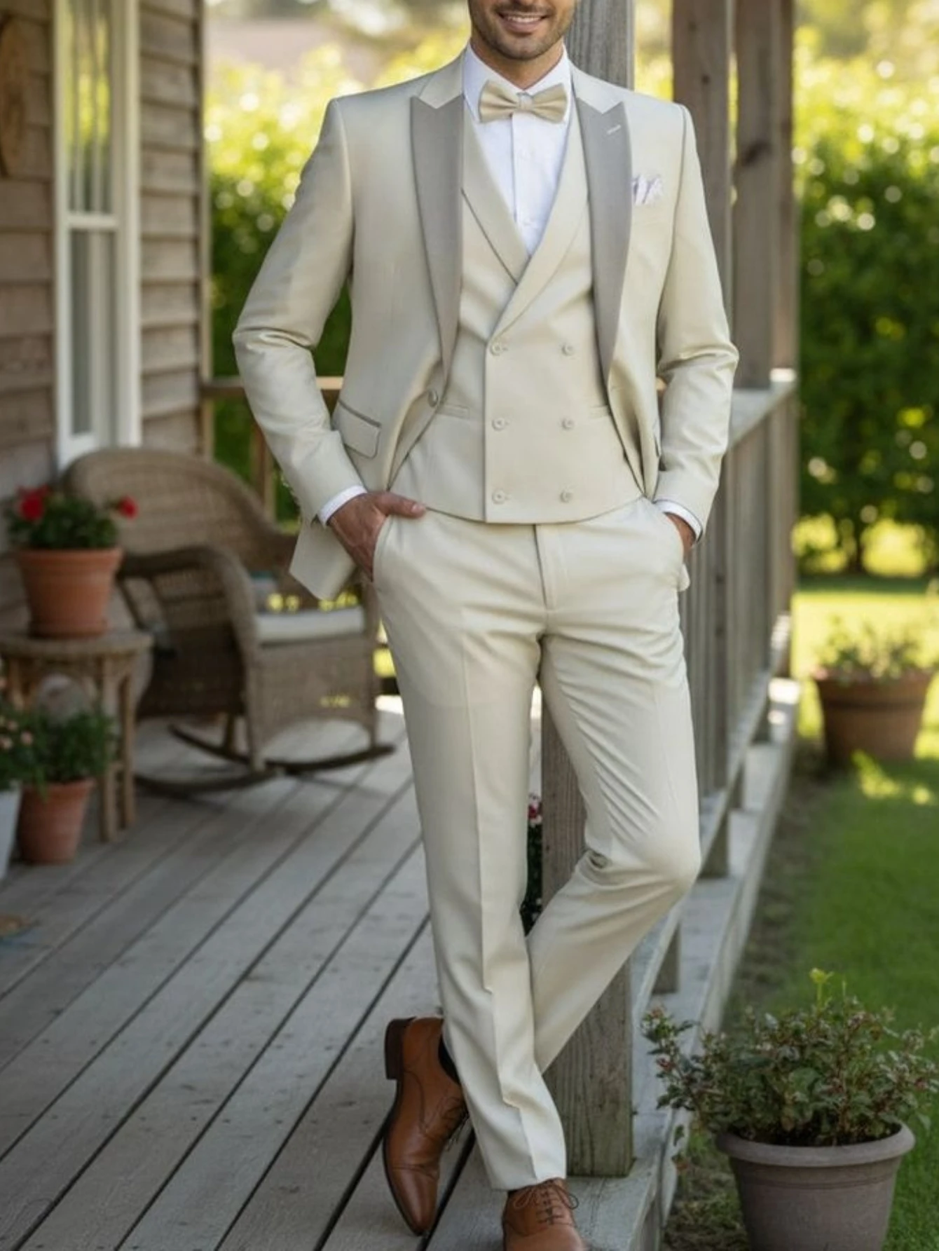 

Fashion Smart Business Costume Homme Wedding Men Suits Peak Lapel Groom Tuxedos Terno Masculino Prom Blazer 3 Pieces