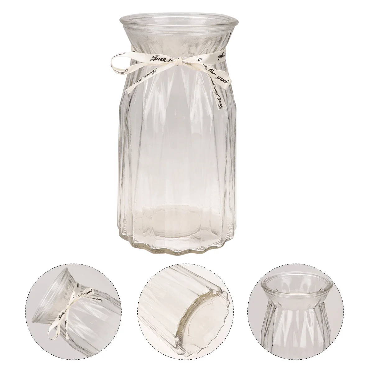 

Large Glass Vase Transparent Hydroponic Flower Container Design Exquisite Home Decoration Nordic Style