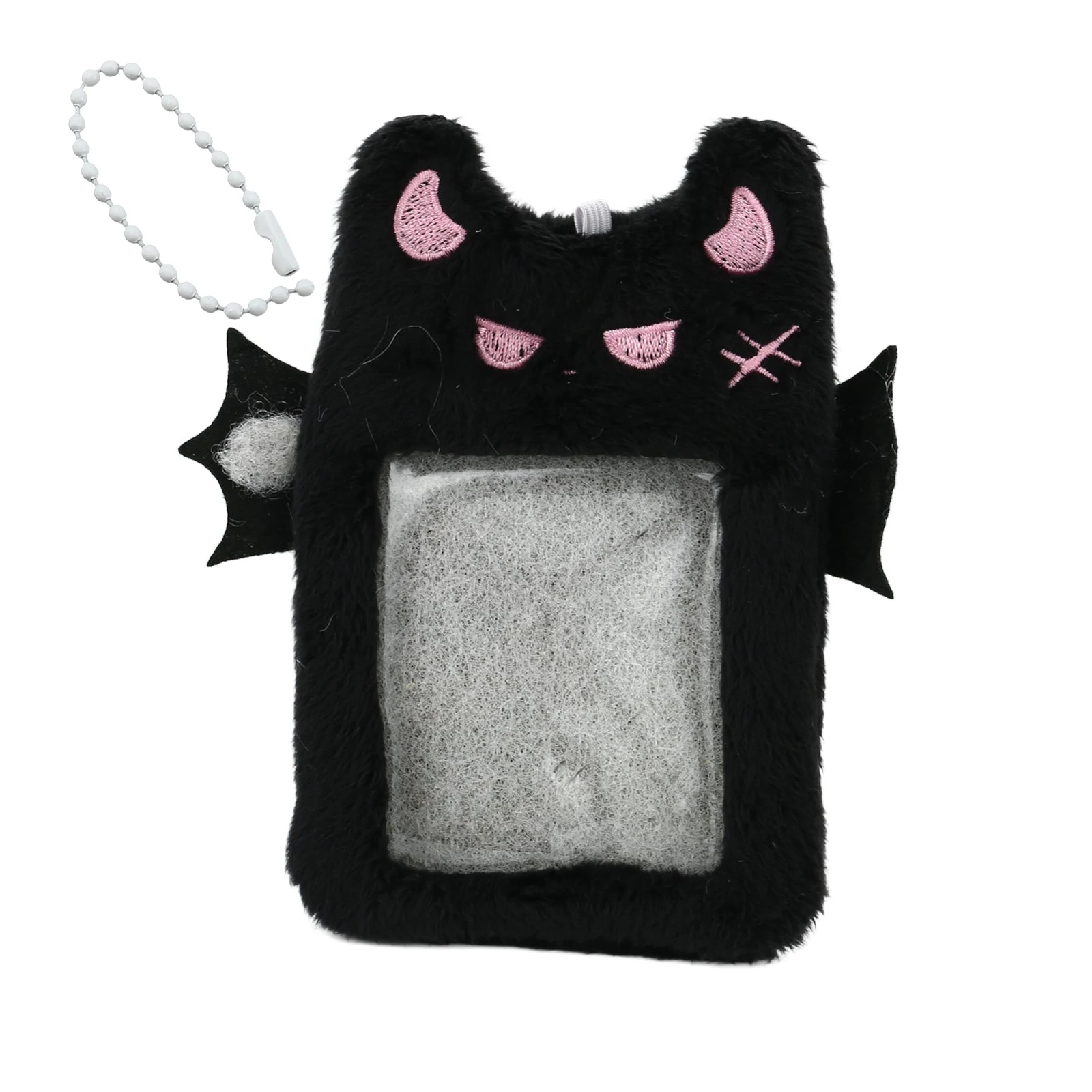 Cartoon Devil Plush Photocard Case Photo ID Credit Band Card Holder Card Case Students Idols Photos Protective Cover