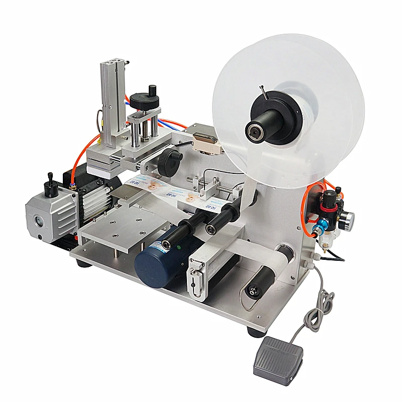 LT-60 Semi Automatic Pneumatic Flat Labeling Machine Bottle Labeling Device Bottle Labeling Equipment