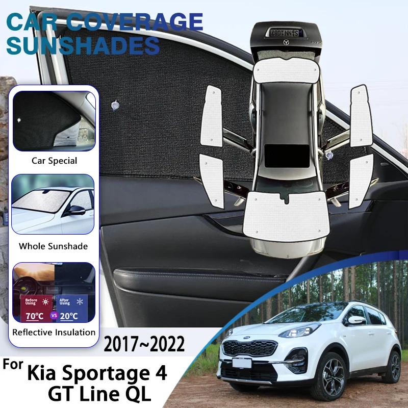 

Для Kia Sportage 4 GT Line QL 2017-2022 2018 2019 солнцезащитный козырек на лобовое стекло автомобиля солнцезащитная защита от ультрафиолета внутренние автомобильные аксессуары