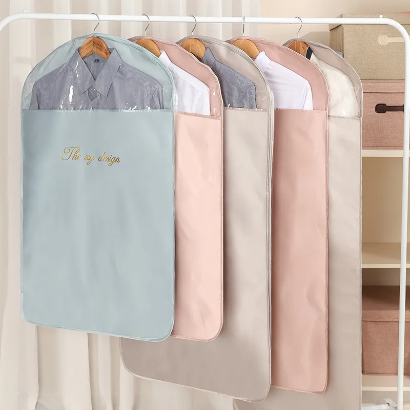 Clothes Dust Cover Batch Washable Clothing Dust-proof Hanging Clothes Bag Coat Suit Clothes Dust Bag