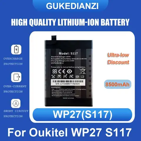 Battery For Oukitel WP27 S117 U22 K7 Power C17 pro C10 K15 Plus WP5000 pro/S70 C25 IIIF150 Air 1 Air1 WP23 U2 U7 U20 U15 MIX 2