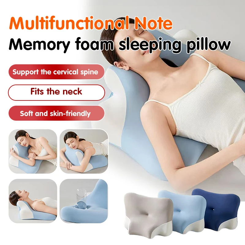 

Multifunctional Ice Silk Neck Lying Pillow Summer Home Sleep Memory Foam Ice Silk Lying Pillow