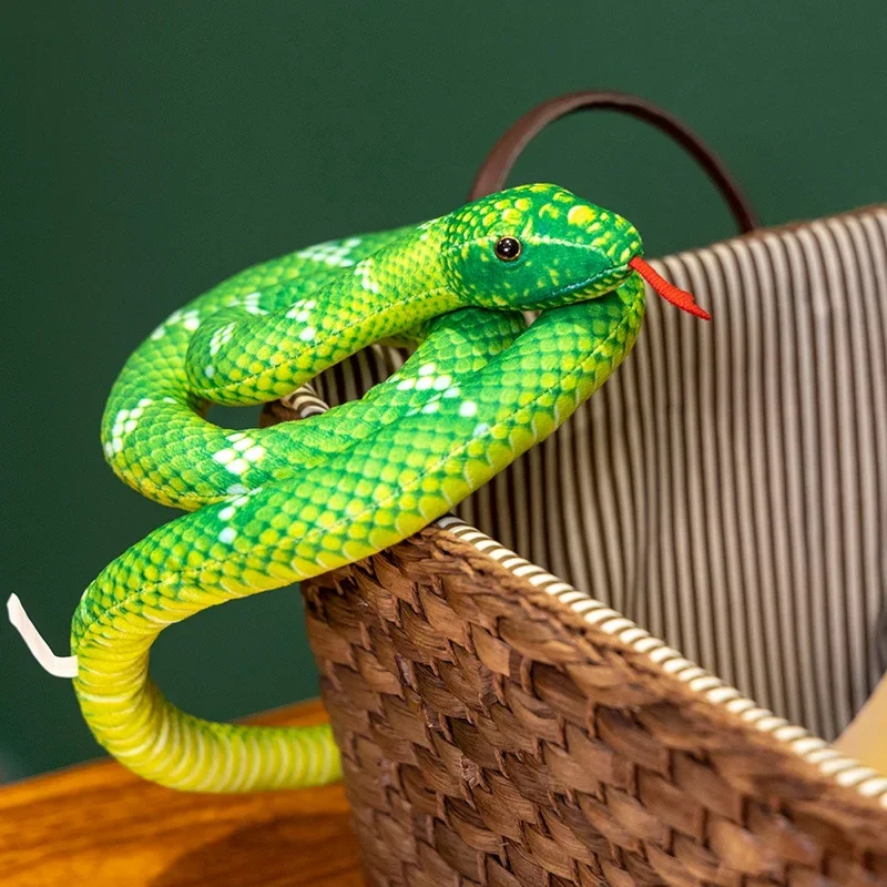 لعبة طويلة من القطيفة على شكل بيثون ذهبي محاكاة نابضة بالحياة ثعابين محشوة للأطفال الأولاد ديكور منزلي هدية بلوشي ناعمة #1