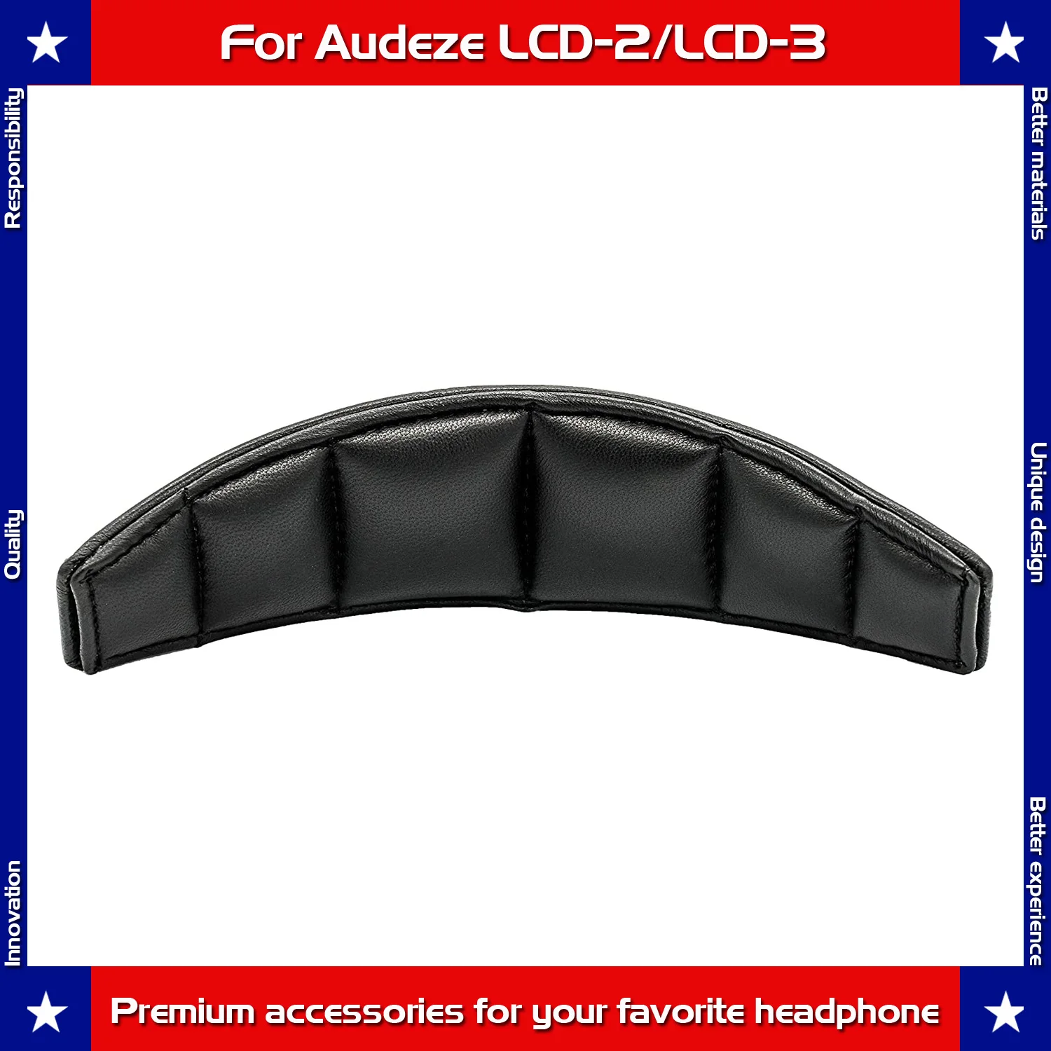Carberon pele de carneiro Headband, Almofada Compatível com a versão antiga do Audi LCD2 e LCD3 Headphones, versão antiga Apenas