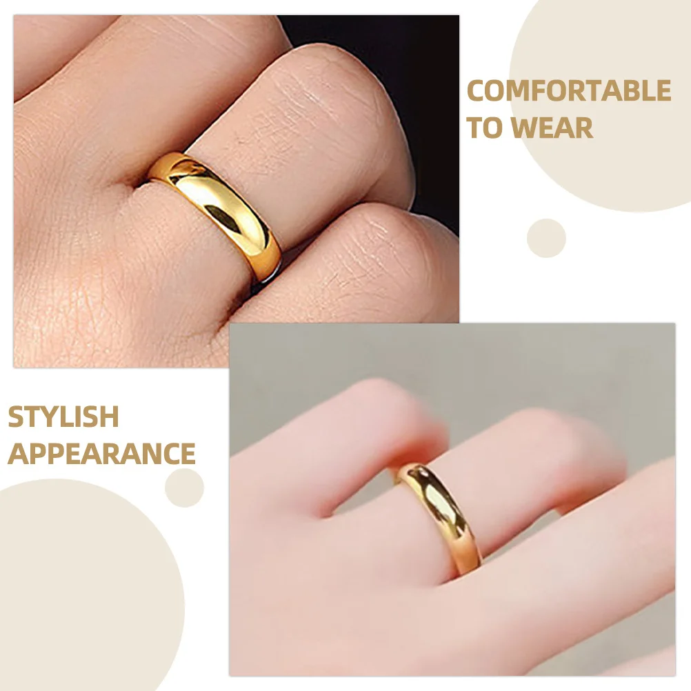 

Tungsten Finger Ring Metal Ring Stacking Decoration for Women Teen Girls American Size 6 Dainty Lightweight Rings