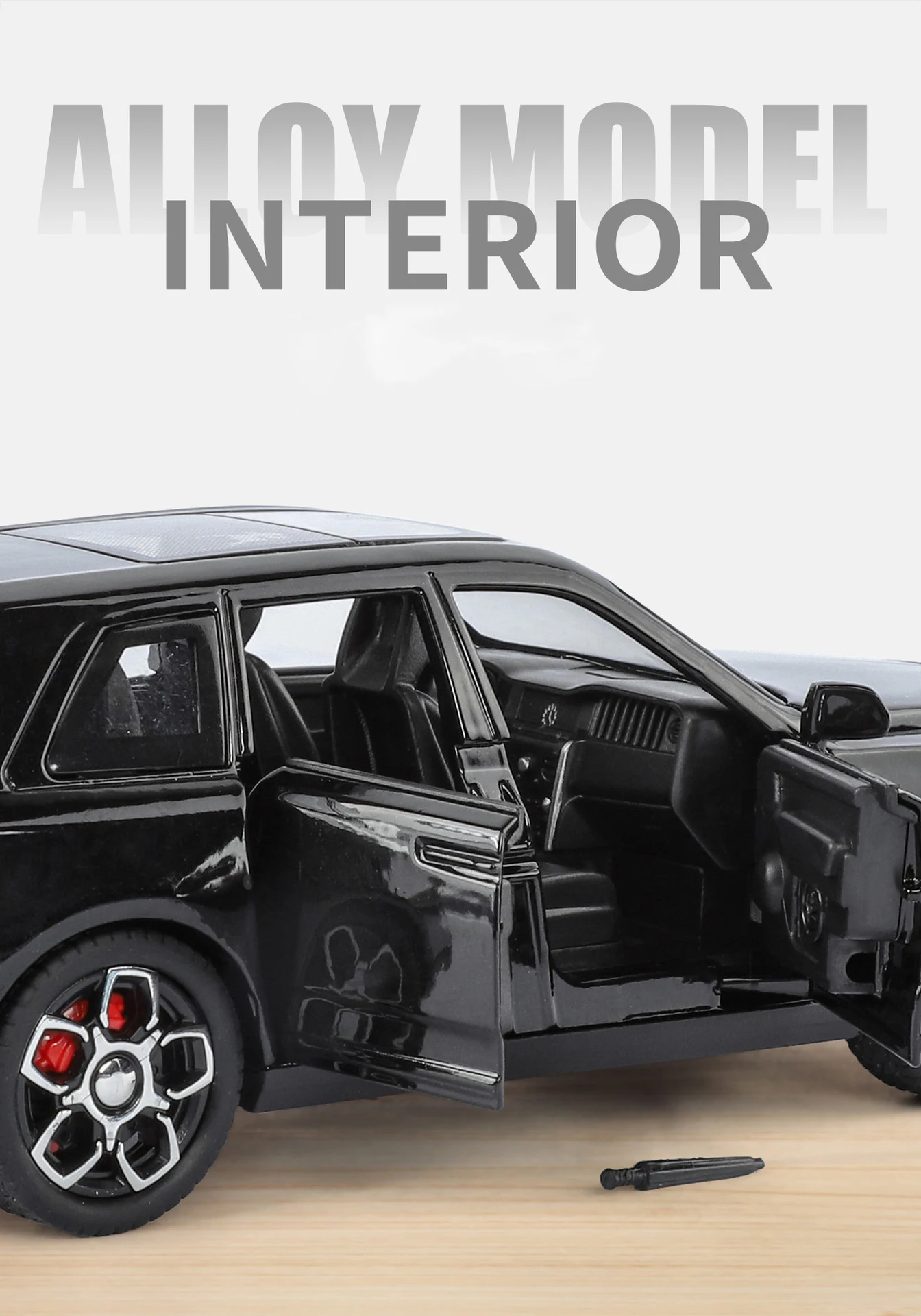 1/32 2025 Rolls Royce SUV Cullinan Legierung Luxusauto Modell Druckguss Metall Spielzeug Geländewagen Auto Modell Sound und Licht Kinder Geschenk – Detail 7