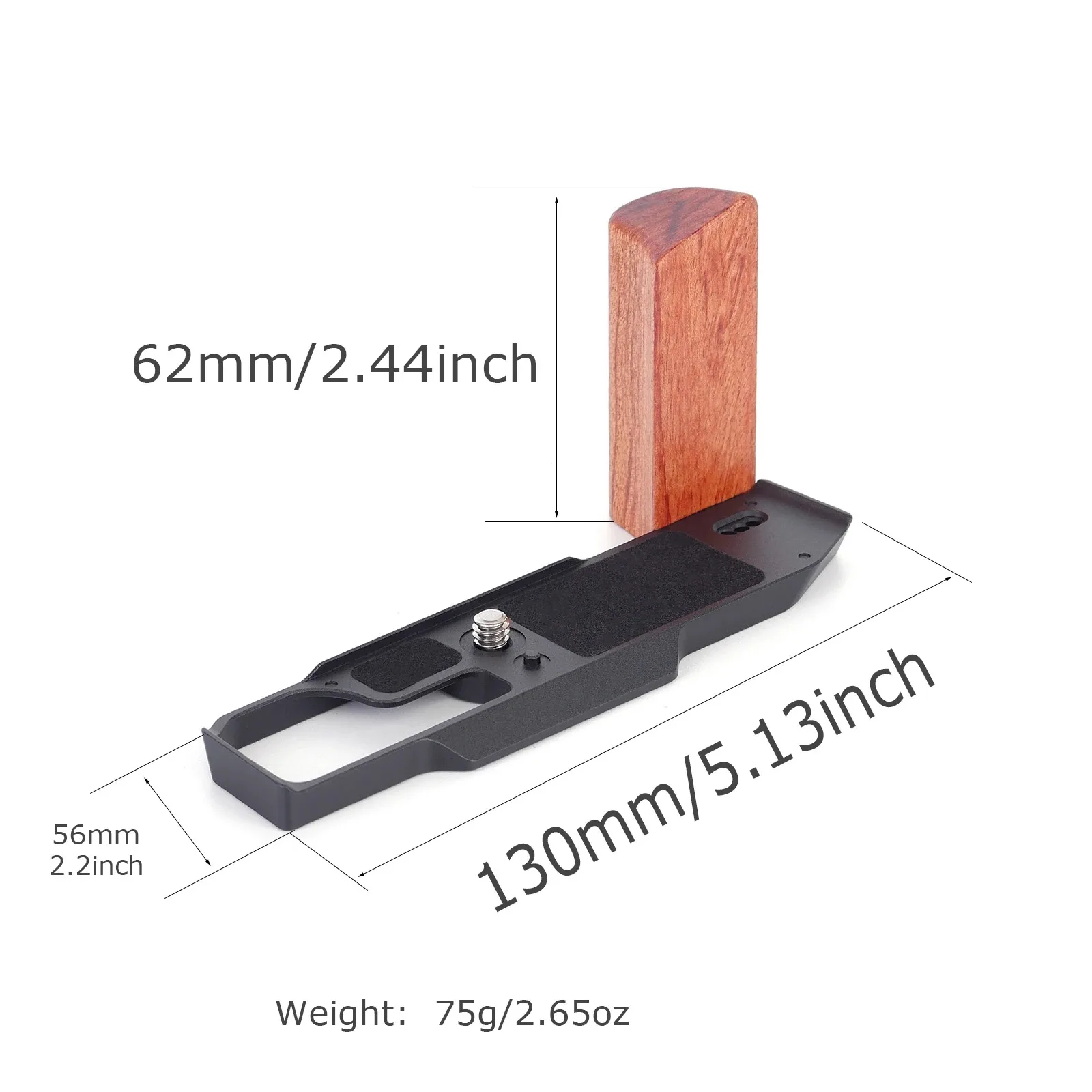 أفضل مقبض خشبي L-قوس لسيجما BF كاميرا رقمية قبضة Arca-السويسرية الألومنيوم قاعدة لوحة ترايبود الإفراج السريع خمر