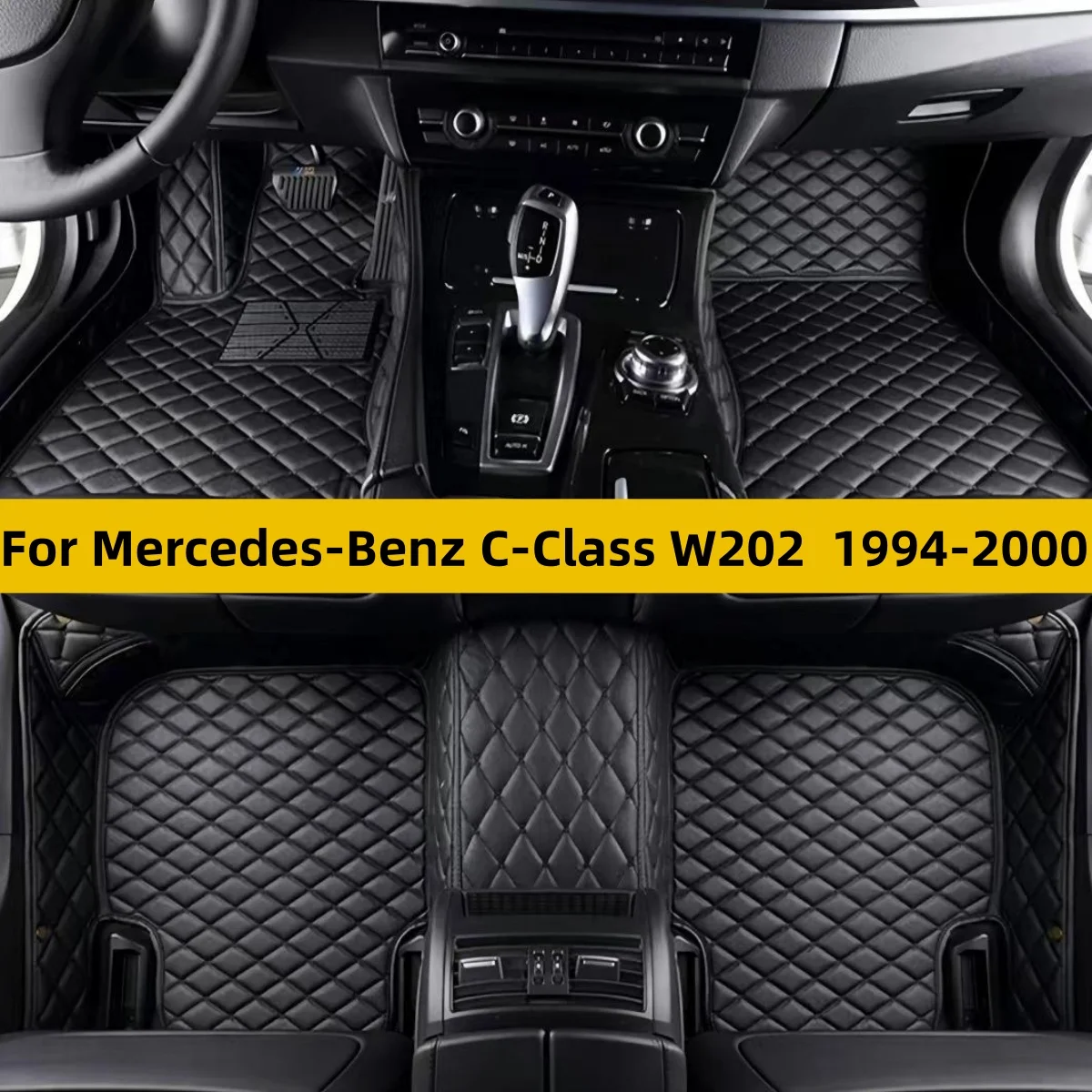 Custom Car floor Mat Fit For Mercedes-Benz C-Class W202 1994 1995 1996 1997 1998 1999 2000Carpets Rugs Foot Pads Accessories