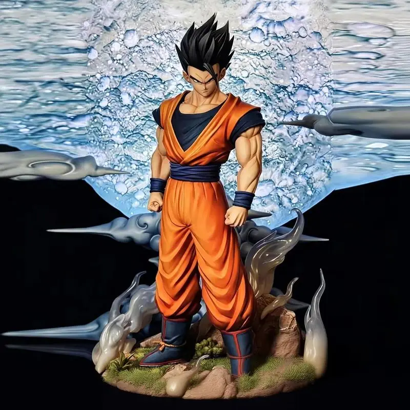 New 30cm Hy Studio Son Goku Base Form Dragon Ball Z Action Figure - Black Hair Orange Gi Scale  Articulated Pvc Collectible Toy view 2