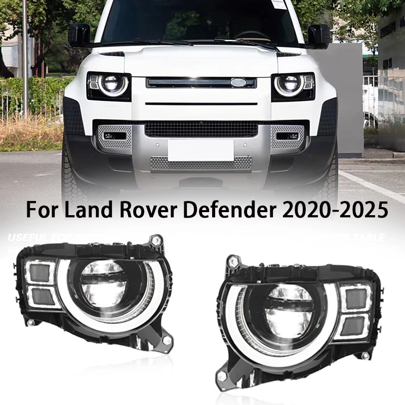 

Car Full LED Headlights for Land Rover Defender 2020 2021 2022 -2025 new style full LED DRL Auto Signal light Headlamp Accembly