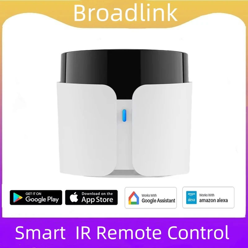 

Умный пульт дистанционного управления BroadLink RM5 Plus, Wi-Fi, RF, ИК, Bluetooth-концентратор, таймер, голосовое управление, работа для Alexa Google Assistant