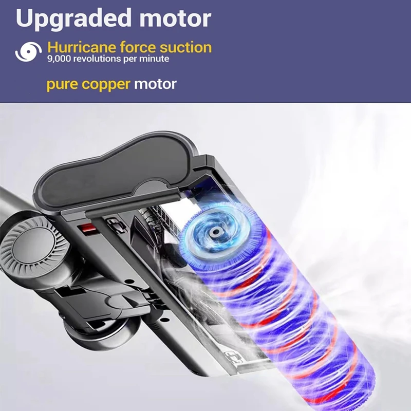 رأس فرشاة بديل بإضاءة LED ، فرشاة أرضية لدايسون V12 للكشف عن السلسلة النحيفة و V10 النحيفة