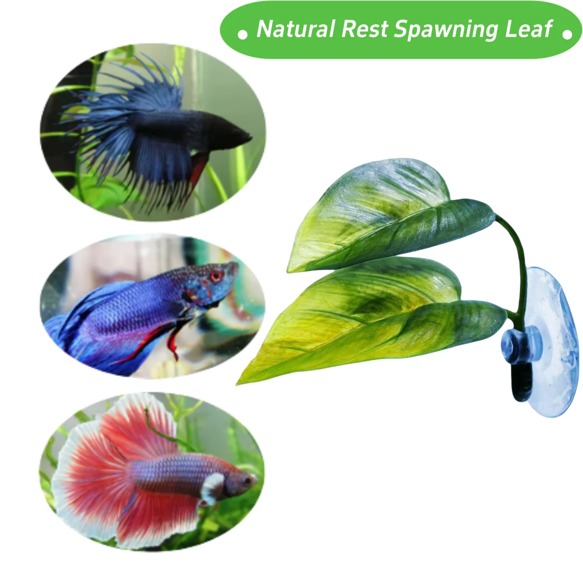 Pets Fish Tank Decor Betta Relax Play Plants Leaf Aquarium Decoration Fish Spawning Ornamental Artificial Leaf Hammock