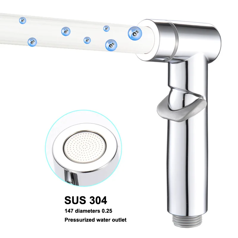 

Cross-border New Fully Electroplated ABS Women's Washer, Women's Cleansing Bathroom Toilet Flush Nozzle