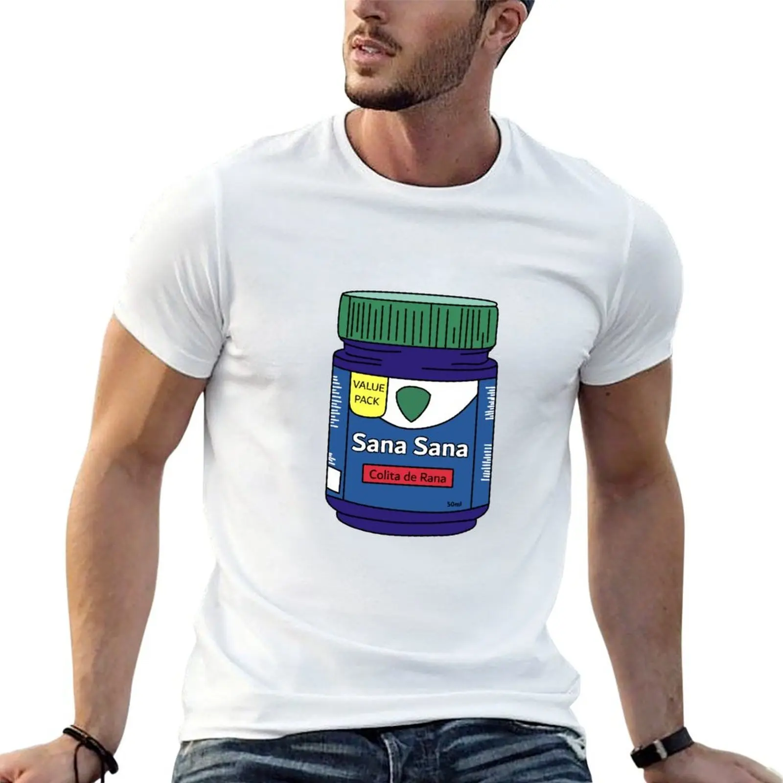 Camiseta Sana Sana Colita de Rana, camisetas divertidas, camisetas de humor oscuro con estampados, camiseta para hombre, camiseta de lujo