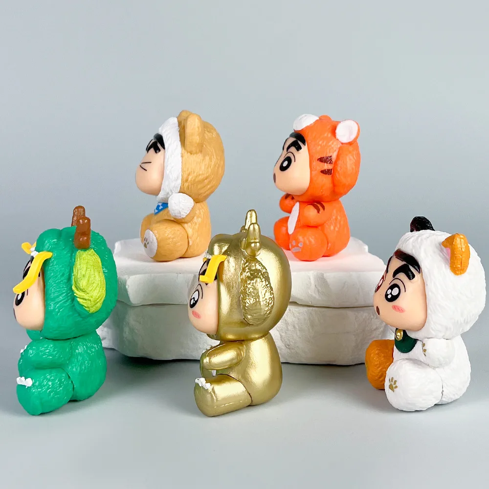 Anime Crayon Shin-Chan Action Figures, Gk, O Ano do Dragão, Chinesezodia, Boneca Bonitinha, Presente Modelo, Enfeites, 7cm