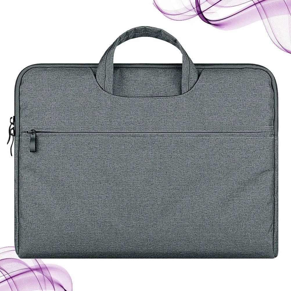 

11.6 Inches Laptop Bag Dark Gray Durable Cloth Material Shockproof Scratch Resistant Organizer Pouch For 11.6In