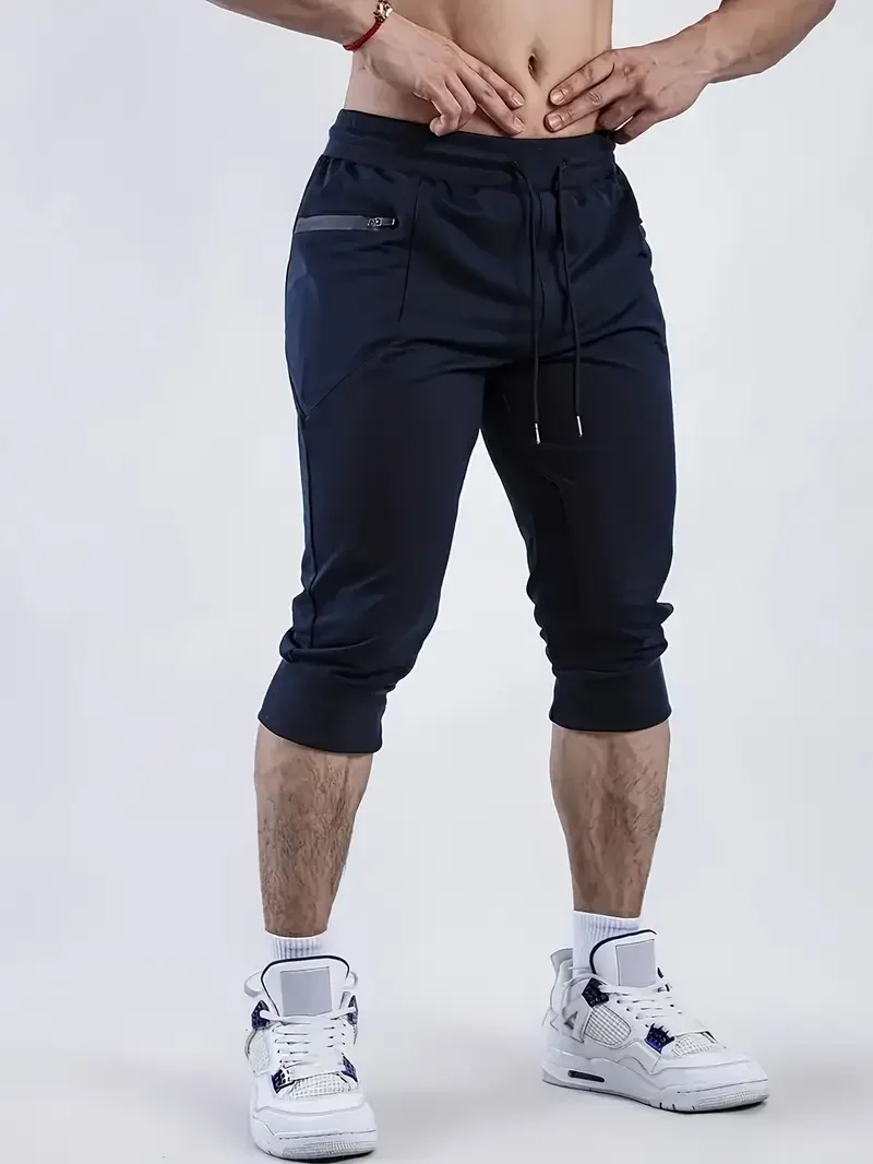 

Мужские повседневные тренировочные спортивные брюки для фитнеса длиной до семи футов, брюки для бега и тренировок, трансграничные весна, лето, осень